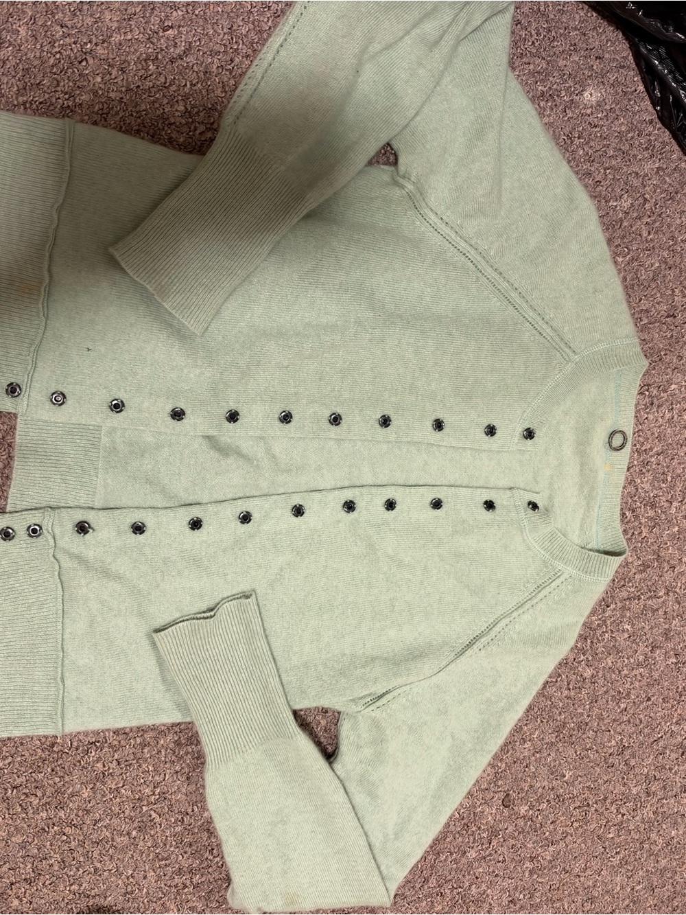 Sage Green cashmere Cardigan